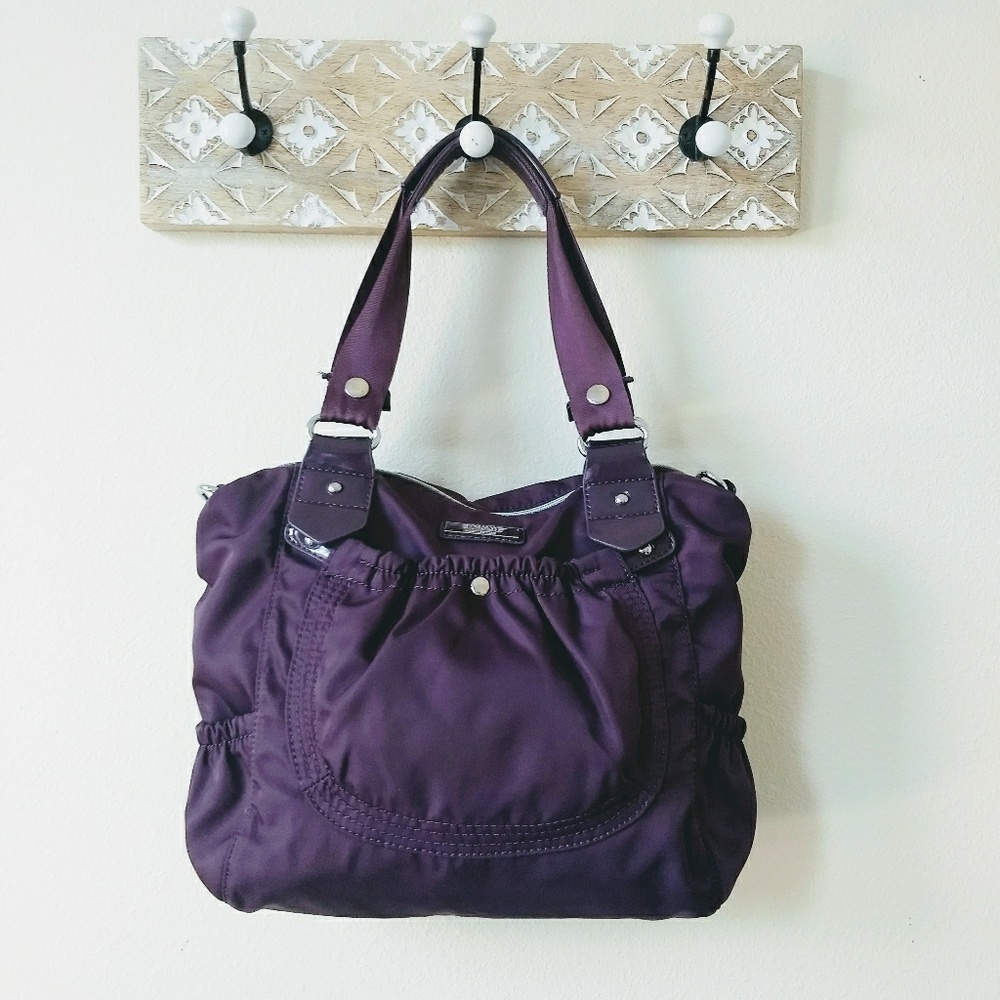 Purple Nylon Purse